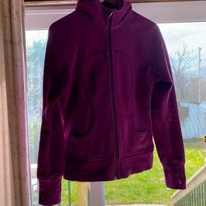 Lululemon Plum Colour Scuba Hoodie
